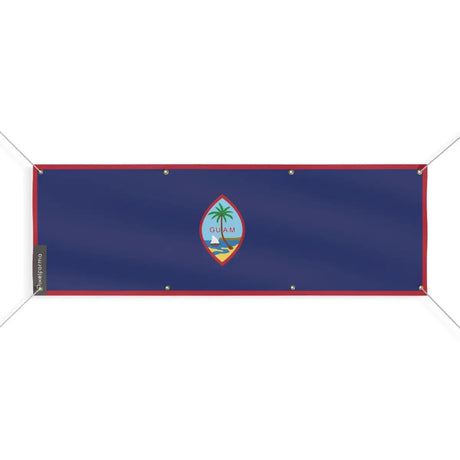 Drapeau de Guam 8 Oeillets en Plusieurs Tailles (L) - Pixelforma 