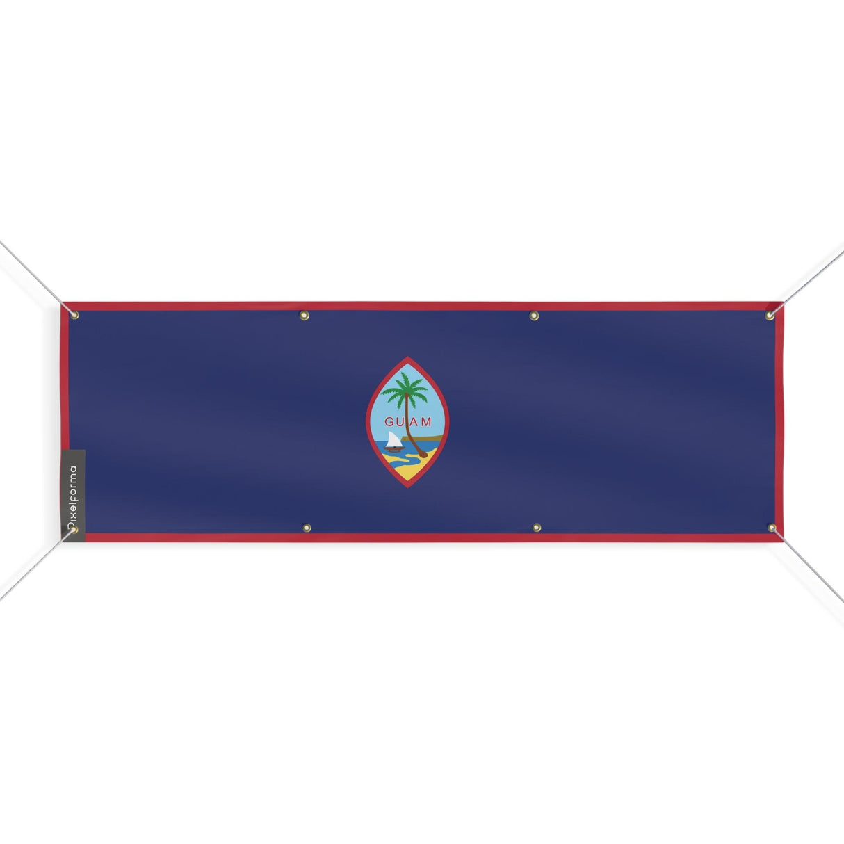 Drapeau de Guam 8 Oeillets en plusieurs tailles - Pixelforma