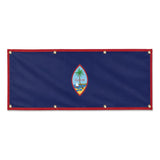 Drapeau guam polyester résistant avec œillets renforcés