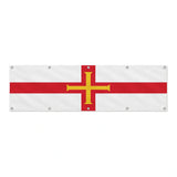 Drapeau de Guernesey grand format XL en polyester avec dix œillets