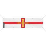 Drapeau de Guernesey 10 Oeillets en Plusieurs Tailles (XL) - Pixelforma 