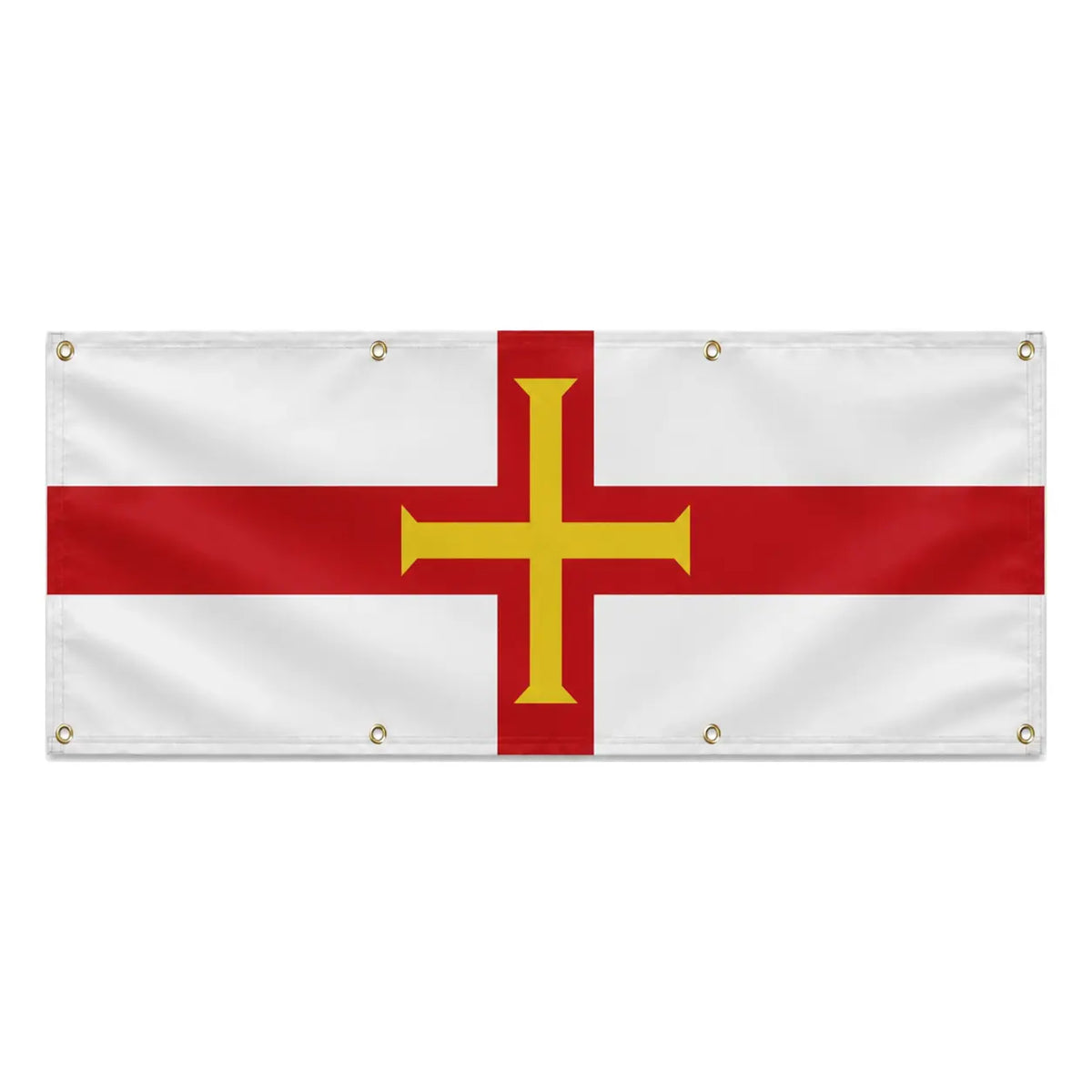 Drapeau guernesey polyester résistant avec œillets durables