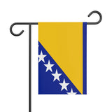 Drapeau de jardin bosnie-herzégovine en polyester - pixelforma