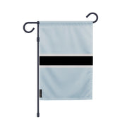 Drapeau de jardin botswana polyester couleurs vibrantes
