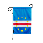 Drapeau de jardin cap-vert polyester résistant intempéries