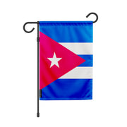 Drapeau de jardin cuba polyester couleurs vibrantes