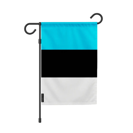 Drapeau de jardin estonie polyester résistant horizontal