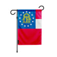Drapeau de jardin géorgie en polyester résistant