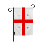 Drapeau de jardin géorgie en polyester résistant extérieur