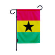 Drapeau de jardin ghana polyester résistant couleurs vives