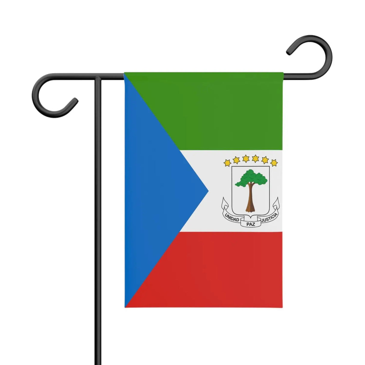 Drapeau de jardin guinée équatoriale en polyester - pixelforma