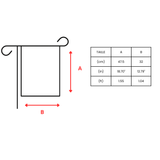 Drapeau de jardin jardin horizontal en polyester - pixelforma