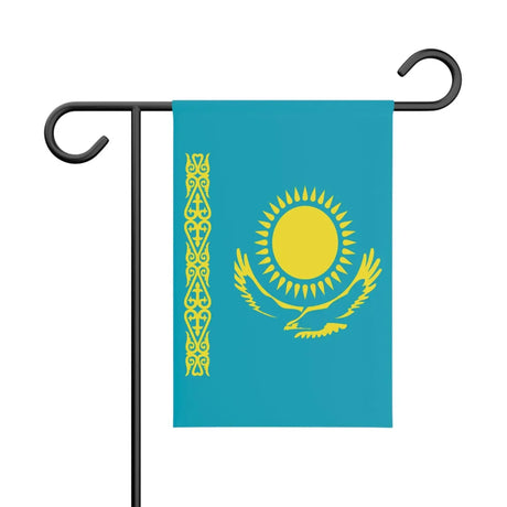 Drapeau de jardin kazakhstan en polyester - pixelforma