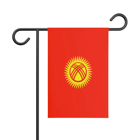 Drapeau de jardin kirghizistan en polyester - pixelforma