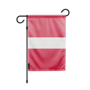 Drapeau de jardin lettonie polyester durable couleurs vives