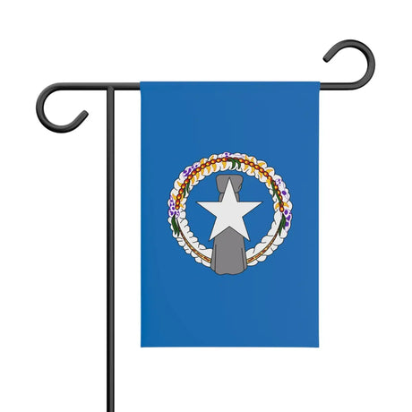 Drapeau de jardin l’îles mariannes du nord en polyester - pixelforma
