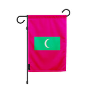 Drapeau de jardin maldives polyester résistant couleurs vives