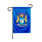 Drapeau de jardin michigan en polyester résistant horizontal