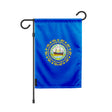 Drapeau de jardin new hampshire polyester résistant horizontal