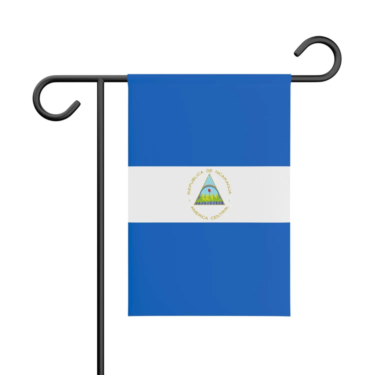 Drapeau de jardin nicaragua en polyester - pixelforma