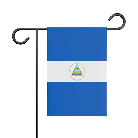 Drapeau de jardin nicaragua en polyester - pixelforma