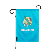 Drapeau de jardin oklahoma en polyester résistant horizontal