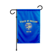 Drapeau de jardin oregon en polyester résistant horizontal