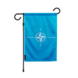 Drapeau de jardin otan en polyester résistant horizontal