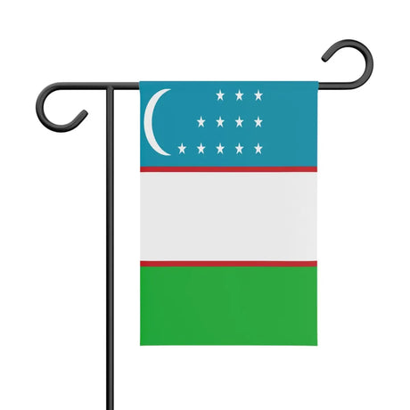 Drapeau de jardin ouzbékistan en polyester - pixelforma