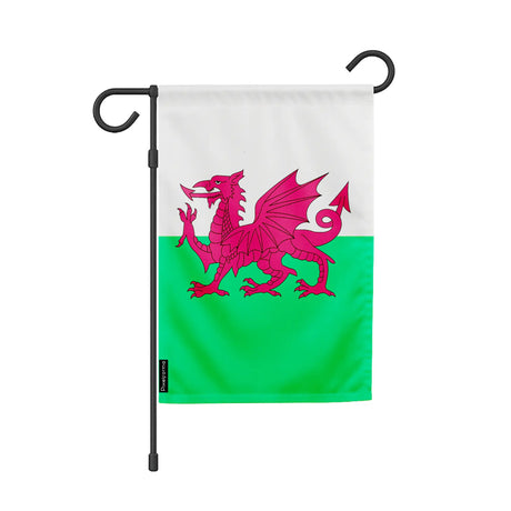 Drapeau de jardin pays de galles polyester résistant