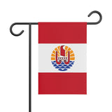 Drapeau de jardin polynésie française en polyester - pixelforma