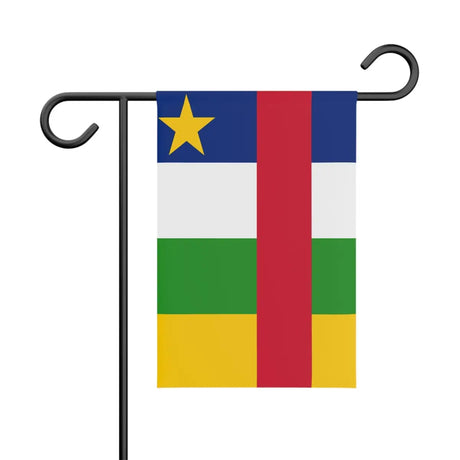 Drapeau de jardin république centrafricaine en polyester - pixelforma