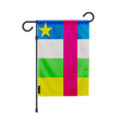 Drapeau de jardin république centrafricaine polyester durable