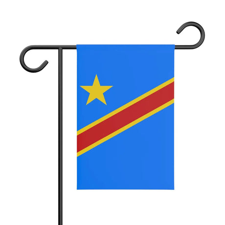 Drapeau de jardin république démocratique du congo en polyester - pixelforma