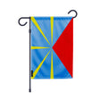 Drapeau de jardin réunion polyester résistant vertical