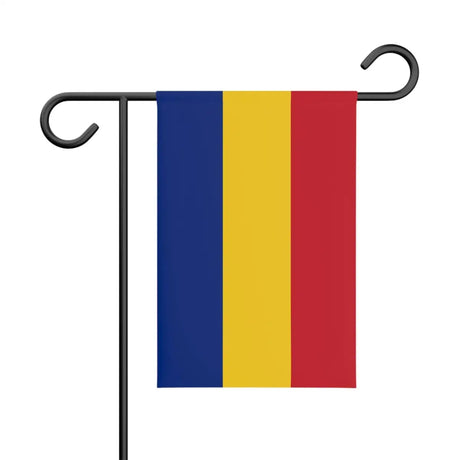 Drapeau de jardin roumanie en polyester - pixelforma