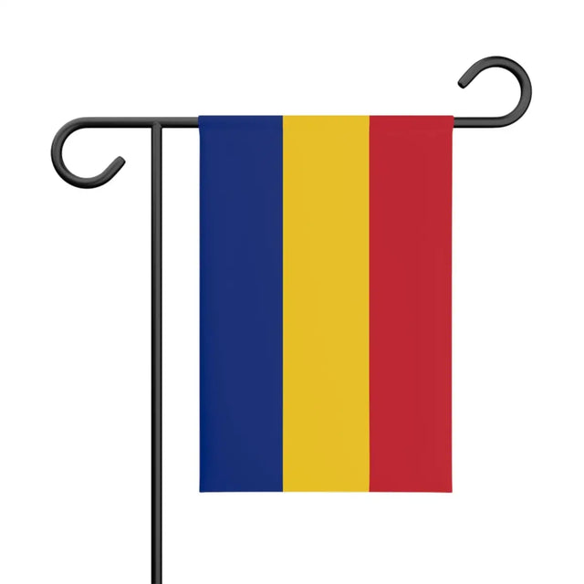Drapeau de jardin roumanie en polyester - pixelforma