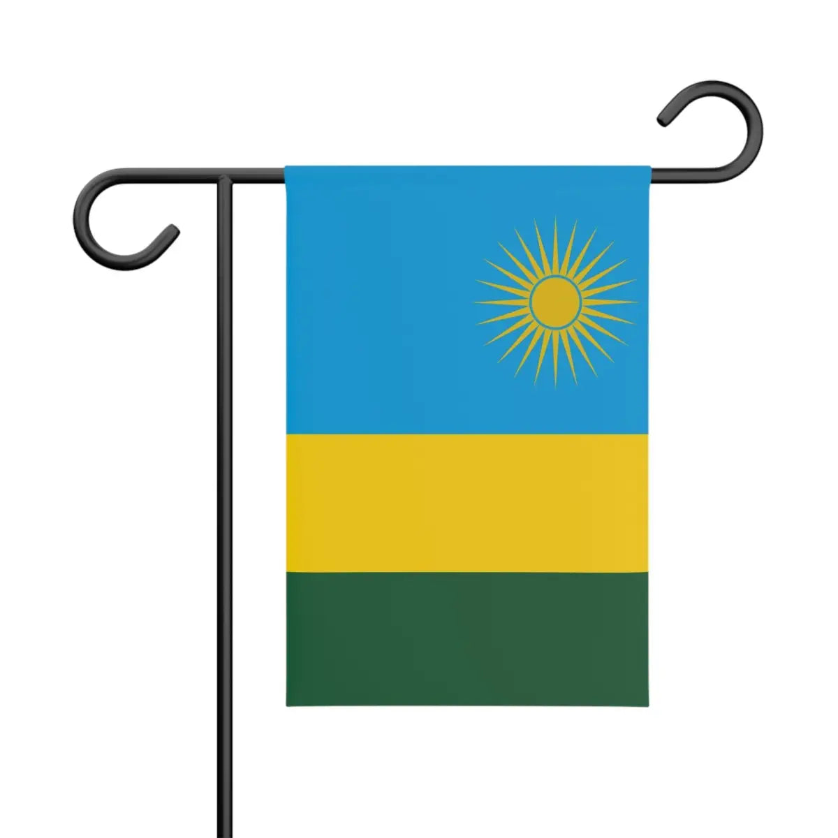 Drapeau de jardin rwanda en polyester - pixelforma
