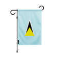 Drapeau de jardin sainte-lucie polyester résistant extérieur