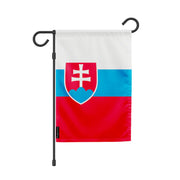 Drapeau de jardin slovaquie en polyester couleurs vibrantes
