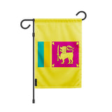 Drapeau de jardin sri lanka polyester résistant intempéries