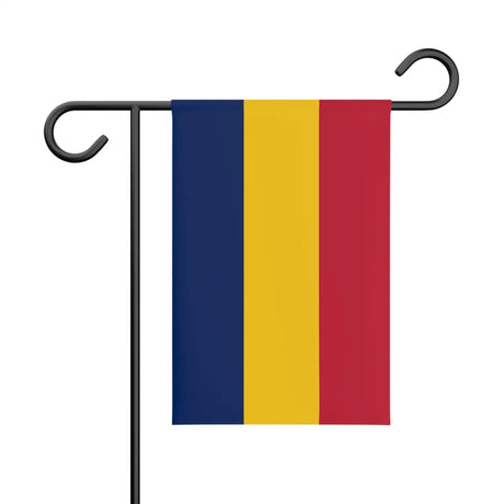 Drapeau de jardin tchad en polyester - pixelforma