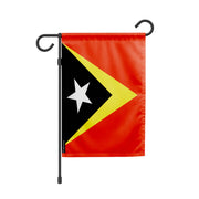 Drapeau de jardin timor oriental en polyester résistant