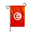 Drapeau de jardin tunisie polyester résistant couleurs vives