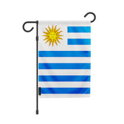 Drapeau de jardin uruguay polyester horizontal durable