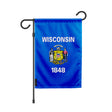 Drapeau de jardin wisconsin polyester résistant horizontal