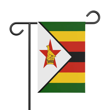 Drapeau de jardin zimbabwe en polyester - pixelforma