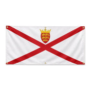Drapeau jersey polyester résistant six œillets extérieur