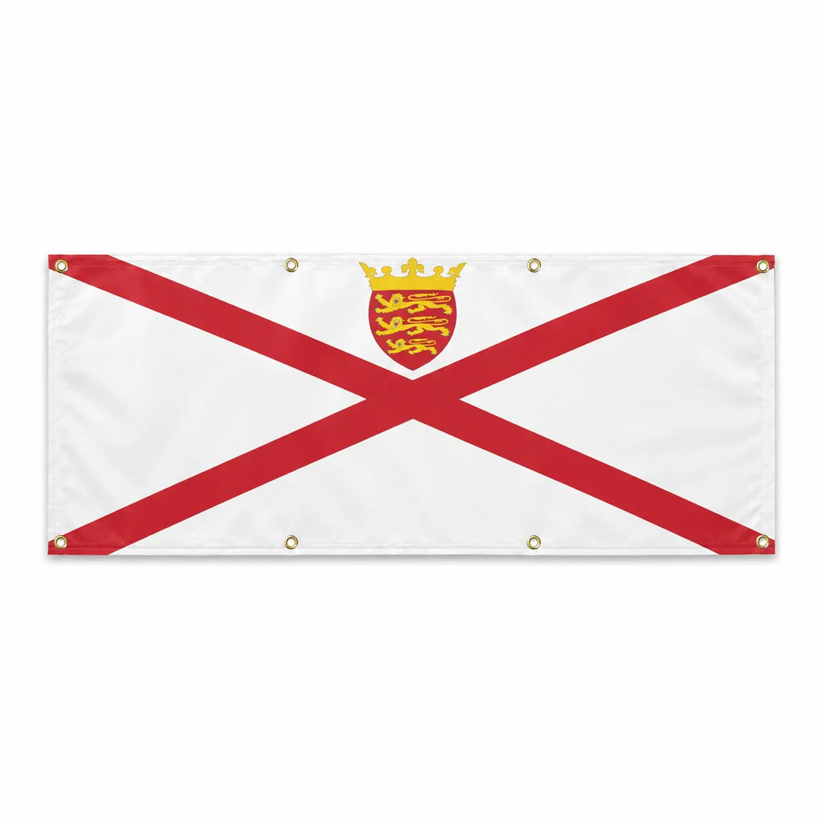 Grand drapeau jersey en polyester avec œillets résistants