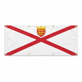 Grand drapeau jersey en polyester avec œillets résistants